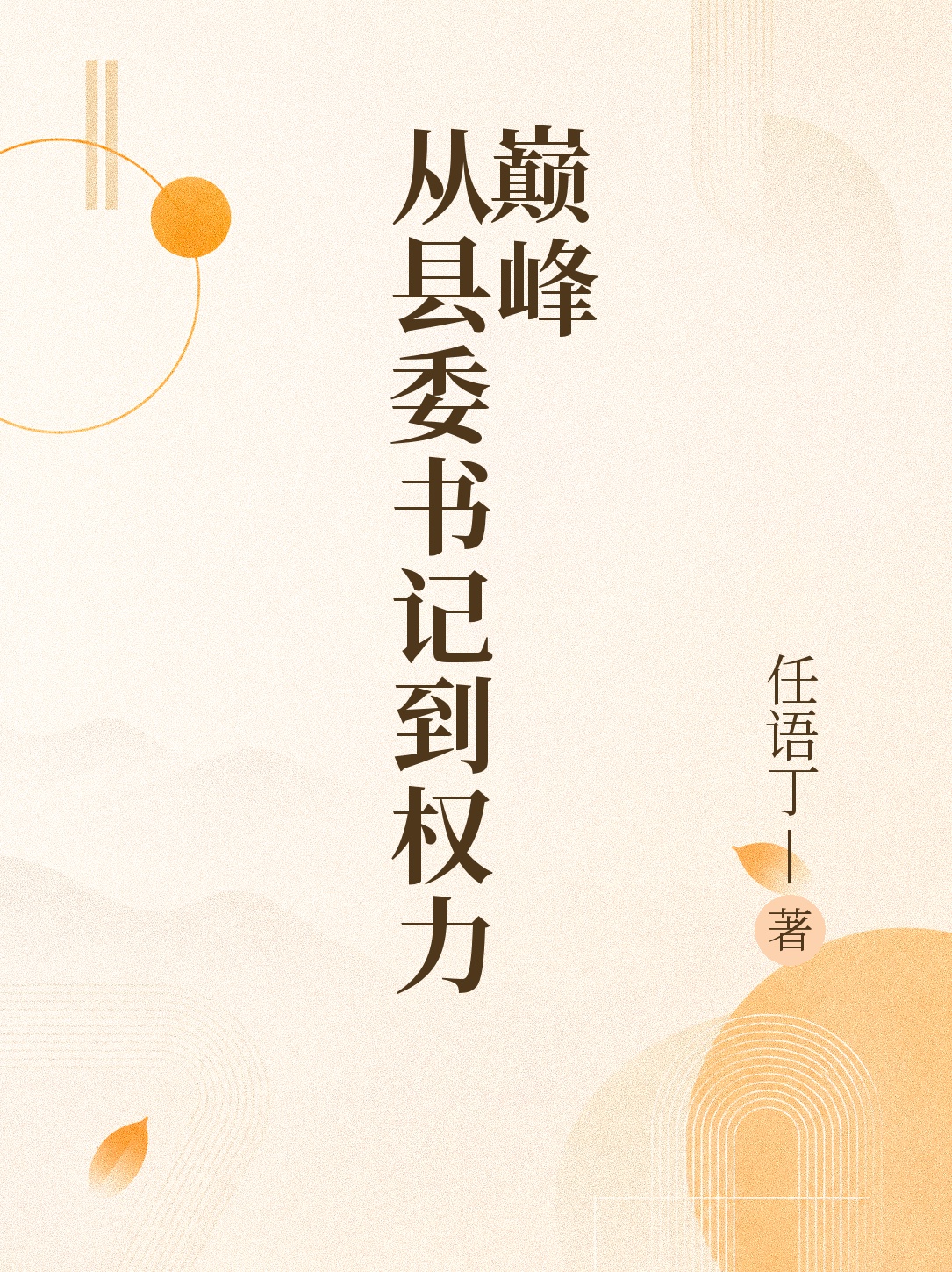 《从县委书记到权力巅峰》官方封面